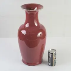 辰砂花瓶 古玩 鑑定印あり - メルカリ