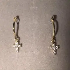 ESTELLE エステール キュービックジルコニア フープピアス チタンポスト