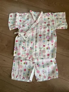 綿100% 花柄 甚平 サイズ90cm