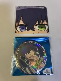 ブルーロック　オリヴァ・愛空　缶バッジ、コースターセット