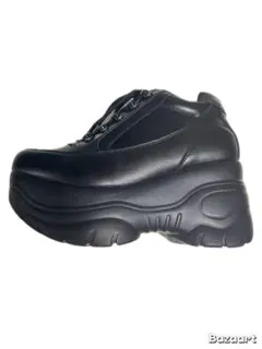 ブラックプラットフォームスニーカー