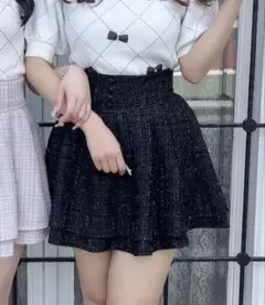 evelyn ツイードダブルフレアsk