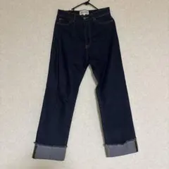 インディゴデニムパンツ ロールアップ カットオフのサムネイル