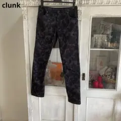 clunk クランク ゴルフパンツ M ブラック カモフラ 裏起毛 フリース