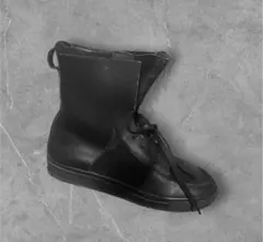 00s Kris Van Assch Lace-up Leather Boots - メルカリ