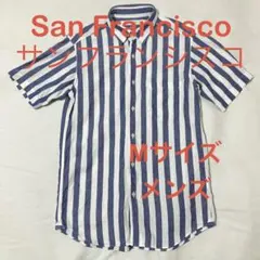 SanFrancisco ロンドンストライプ 半袖 シャツ メンズ M コットンのサムネイル