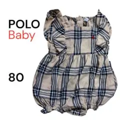 POLO Baby ロンパース チェック柄 80㎝のサムネイル