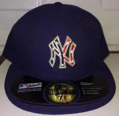 NEW ERA 59FIFTY ヤンキース 7 5/8 ラインストーン キャップ