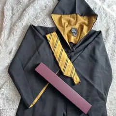 ハリーポッターUSJ公式ローブハッフルパフ　ネクタイ杖付き（美品）