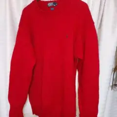 Polo by Ralph Lauren 赤 ニットセーター LL