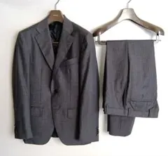 【美品】ONLY PREMIO スーツBY ゼニア チャコール ストライプ 36