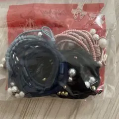 パール付きヘアゴムセット