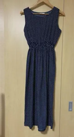 ドット　ロングワンピース