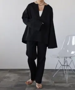 美品 sakishima tokyo ディープルーズ セットアップ ブラック M
