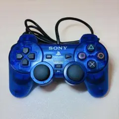 美品 動作品 SONY PS2 デュアルショック2 オーシャンブルー