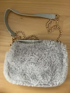 Oneway ファーショルダーバッグ グレーのサムネイル