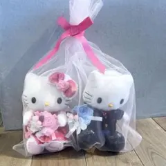 ハローキティ ウェディングドールセット ダニエル 結婚式 電報　ぬいぐるみ