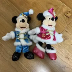 ディズニークリスマス2017 ミッキーミニー　ぬいぐるみバッジ