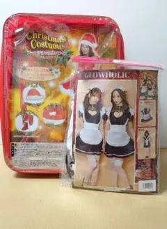 コスプレ　メイド　サンタ