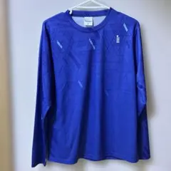 GOSEN メンズ青 幾何学模様 長袖Tシャツ M