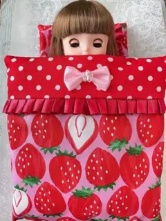 メルちゃん ソランちゃん ネネちゃん 布団 セット いちご ① ピンク