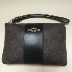 COACH ブラウン ブラック ポーチ