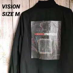 VISION STREET WEAR ビッグプリント MA―1 ブルゾン M