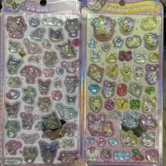 ホログラムキャラクターシール2シートセット