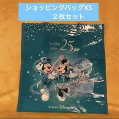 ディズニーシー　25周年　ショッピングバッグXS ２枚セットのサムネイル