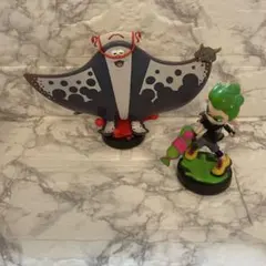 スプラトゥーンamiibo ネオングリーンボーイ ・マンタロー　2点セット