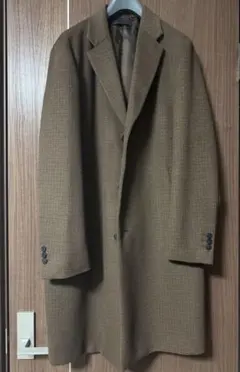 ユニクロ ウールカシミヤ チェスターコート チェック柄