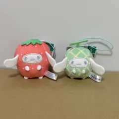 サンリオ フルーツきぐるみマスコット いちご メロン キウイ コンプリート サンリオキャラクターズ フルーツきぐるみ マスコットメロン いちご