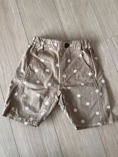アプレレクール　ドット柄　ベージュ　ショートパンツ　100