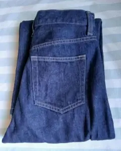 UNIQLO ワイドストレートジーンズ NAVY 22