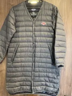 美品★DANTON★インナーダウン　ロング　ダウンジャケット　Vネック