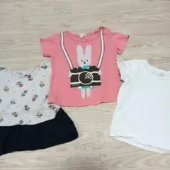 ベビーGAP H&M　HusHush　女の子　半袖Tシャツ　3枚セット　80cm