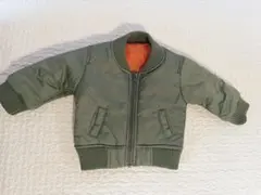 【60-70cm新品未使用】カーキ MA-1 ジャケット ベビー アウター