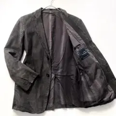 定価181500円 カズユキクマガイ 最高級スペインラム シングルライダース エンジュームラムレザー シングルライダース - KAZUYUKI KUMAGAI 「Area」