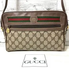 みほ様専用【状態考慮】OLD GUCCI ショルダーバッグ GG シェリーライン