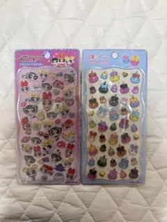 【正規品】 KAMIO プチドロップステッカー パワーパフガールズ＆ほっぺちゃん