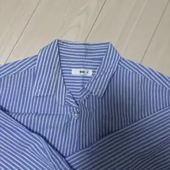 WEGO ストライプシャツ ブルー Mサイズのサムネイル