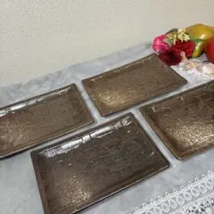 ★おまとめ割 SALE開催中★j1 お洒落な和風の角皿陶器4点セット