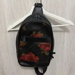 T*i様 美品 coach 花柄 レザー ボディバッグ