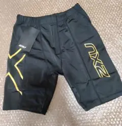 【タグ付き未使用】2XU 黒/黄色 スパッツ　Lサイズ