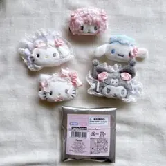 サンリオ　シークレットヘアクリップ　ホワイトフリル　セット