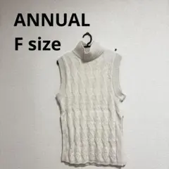 ANNUAL アニュアル　アーガイル ニットベスト
