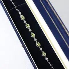 【セール品】ペリドット 天然石ブレスレット 訳あり H1507