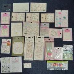 ネイルシール、ネイルアート用品28点 묶음 판매