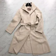 極美品✨️ マックスマーラ マニュエラ ロング ベルテッドコート М 美品ꕥマックスマーラ マニュエラ 銀タグ アンゴラ ベルト A