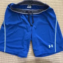 UNDER ARMOUR ハーフパンツ YXL 青 バスパン